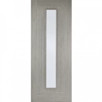 Image of LPD Somerset Fully Finished Light Grey Glazed Internal Door - 1981mm x 686mm (78 inch x 27 inch)