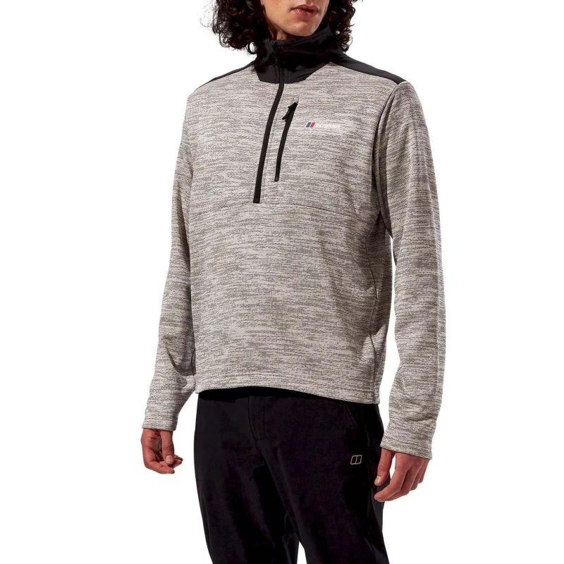 Image of Berghaus Thraskii Half Zip Fleece Top - Grey Grey XS
