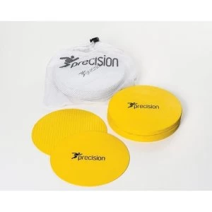 image of Precision Large Round Rubber Marker Discs Yellow (Set of 20)