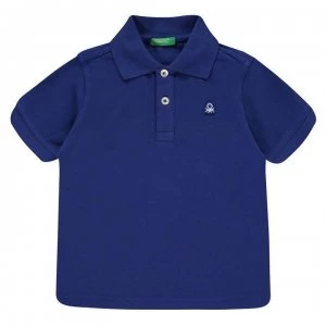 Benetton Classic Polo Top - 23G Blue