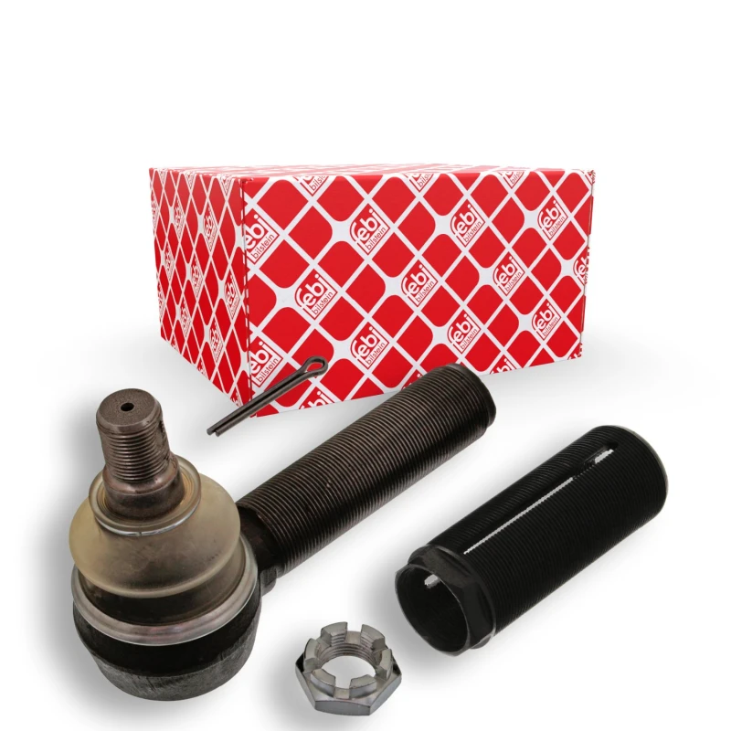 Image of FEBI BILSTEIN 44522 Track rod end Front Axle, with Split Pin Tie Rod End (914)