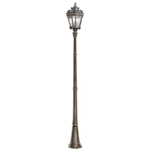 Image of Outdoor IP44 3 Bulb Lamp Post Londonderry LED E14 60W Bulb Light Fitting