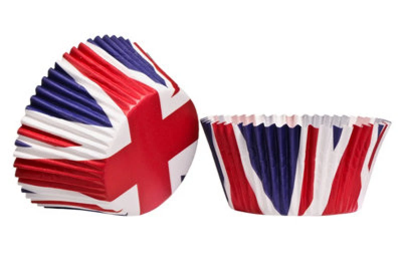 Image of Premier Housewares I Love UK Union Jack 40Pcs Large Cupcake Cases Multi