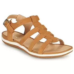 image of Geox D SANDAL VEGA A womens Sandals in Brown,4,6,2.5