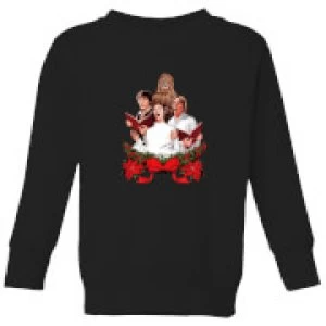 Image of Star Wars Jedi Carols Kids Christmas Sweatshirt - Black - 11-12 Years