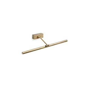 Image of Magritte LED Antique Brass Picture Wall Light 12W