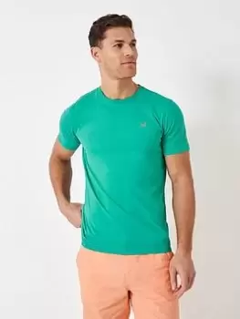 Image of Crew Clothing Classic T-Shirt - Dark Aqua, Dark Aqua, Size 2XL, Men
