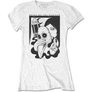 Image of Bring Me The Horizon - Plague Womens Large T-Shirt - White