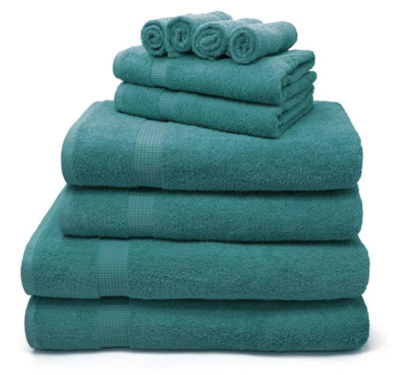 Image of Velosso Luxury 100% Egyptian Cotton Towels 550Gsm Soft & Absorbent Cotton Towels Aqua - Hand Towel