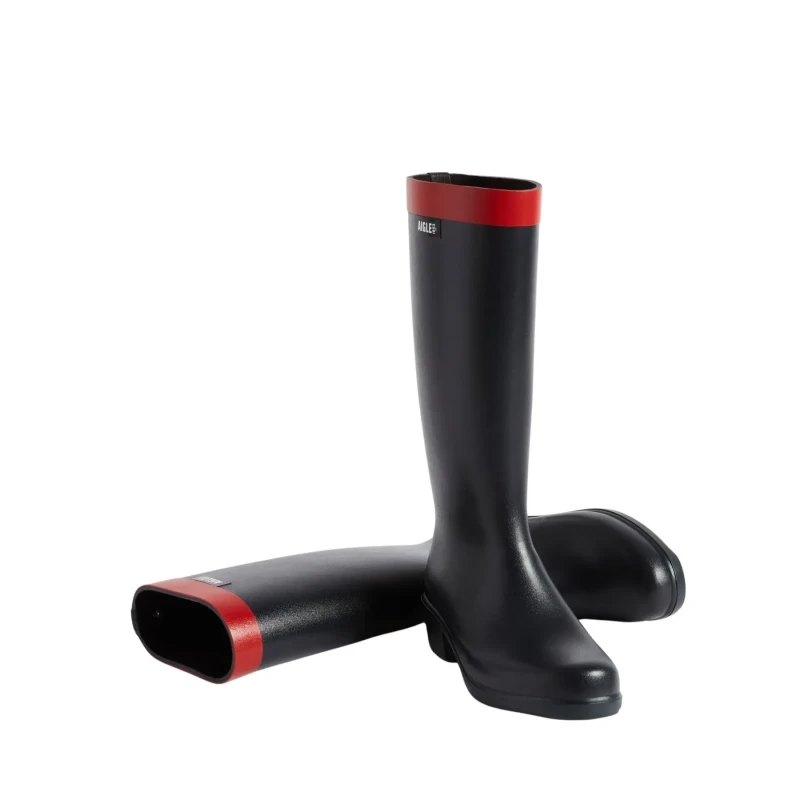 Image of Aigle Myrica Rubber Womens Calf Length Boots - Marine - Size:UK 3.5