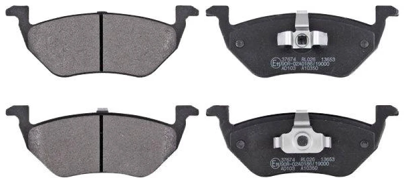 Image of A.B.S. 37674 Brake pad set without integrated wear sensor Brake Pad Set,disc brake (402)