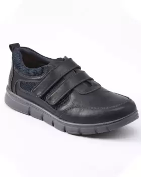 Image of Cotton Traders Mens Lightweight Adjustable Shoes in Blue