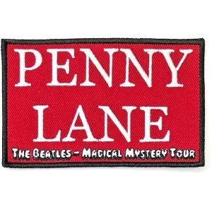 image of The Beatles - Penny Lane Red Standard Patch