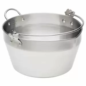 Image of Home Made Stainless Steel 9 Litre Maslin Pan With Handle