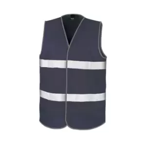 Image of Result Adults Unisex Safeguard Enhance Visibility Vest (2X/3XL) (Navy Blue)