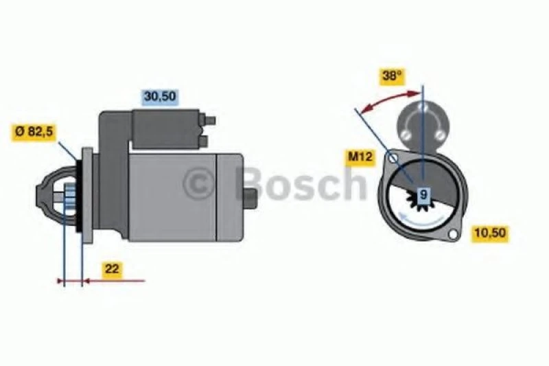 Image of Starter motor Bosch 0 986 016 890