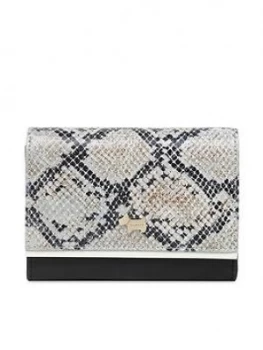 image of Radley Colour Block Piping Medium Flapover Purse - Black/Multi