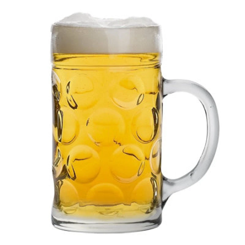 Image of Rink Drink Giant Glass German Beer Stein - 2 Pints Clear
