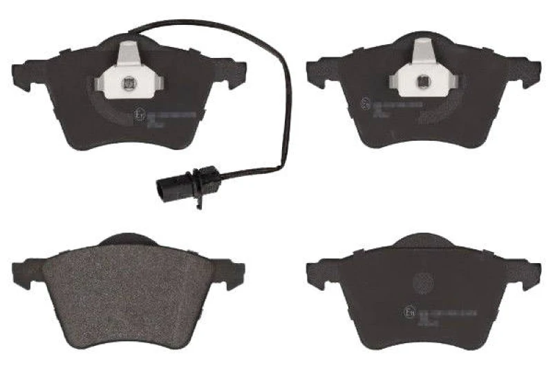 Image of SWAG 30 91 6458 Brake pad set Front Axle, incl. wear warning contact, with piston clip Brake Pad Set,disc brake (402)