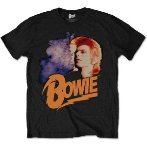 David Bowie - Retro Bowie Unisex XX-Large T-Shirt - Black