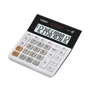 image of Casio MH-12-WE-S-EH Wide H Series 12 Digit Desktop Calculator