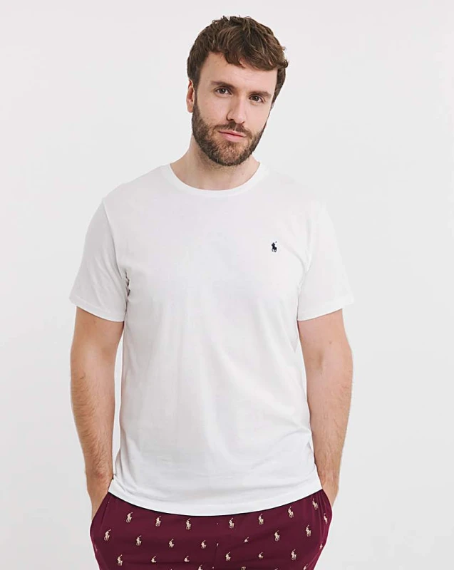 Image of Polo Ralph Lauren SS CREW mens T shirt in White