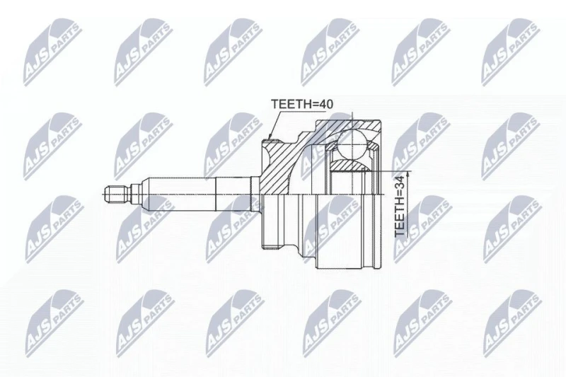Image of NTY CV joint kit NTY NPZ-DW-031