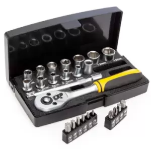 image of XTrade X0900017 Socket Set 1/4in Drive (25 Piece)