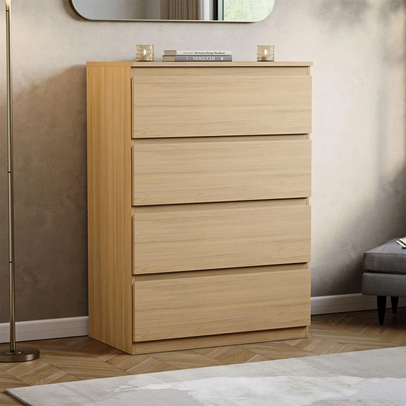 Image of Lassic Vida Designs Denver 4 Drawer Chest Pine unisex 4 Drawer
