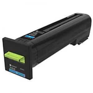Image of Lexmark 82K2UCE Cyan Laser Toner Ink Cartridge