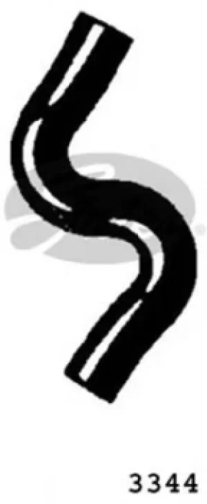 Image of Curved Radiator Hose 235mm X 30 Gates 3344