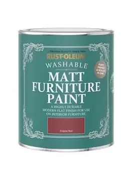 Image of Rust-Oleum Matt Finish 750 Ml Furniture Paint - Empire Red