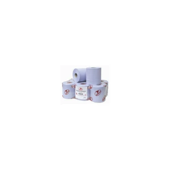 Image of 21-008 2Ply Blue Embossed 150m Centre Feed Roll - Pack Of 6 - Andarta