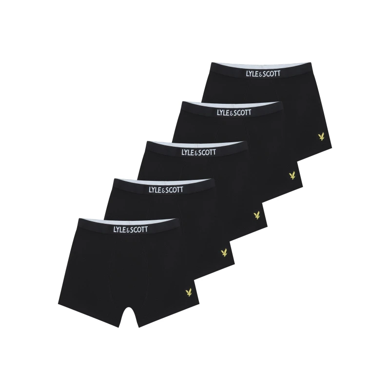 Image of Lyle and Scott LS Underwear 5-Pack Juniors Black male 8-10Y
