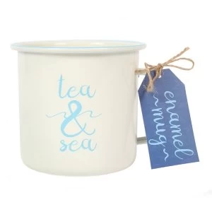 image of Tea & Sea Enamel Mug