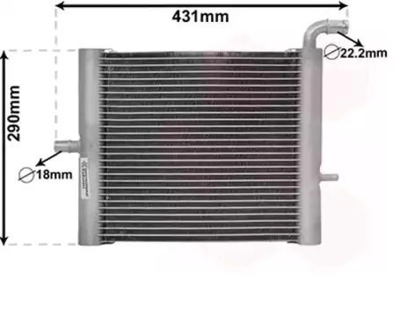 Image of VAN WEZEL 02012701 Engine radiator Aluminium, Brazed cooling fins Radiator,engine cooling (470)