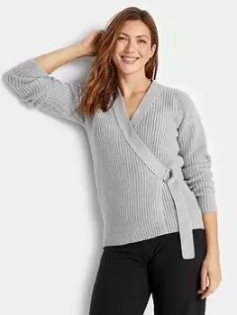 Image of Long Tall Sally Ballet Cardigan - Grey, Size 22-24, Women