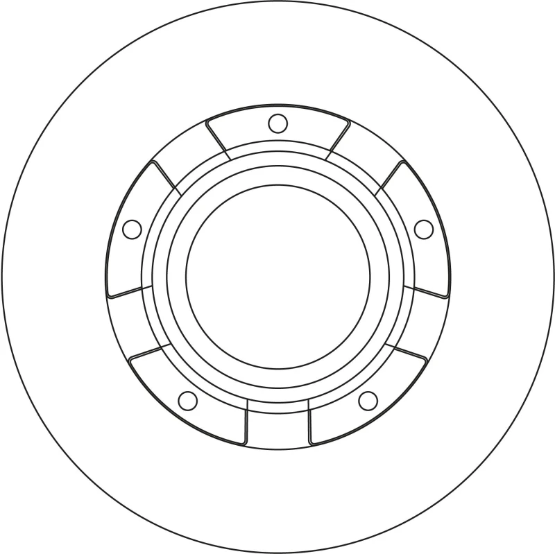 Image of Brake disc TRW DF6558S