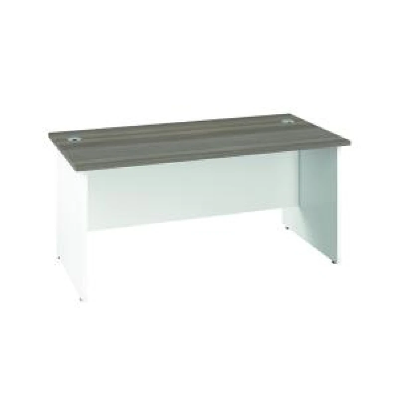 Image of Jemini Rectangular Panel End Desk 1200x800x730mm Grey Oak KF804659