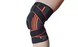 Image of Knee-Compression Sleeve with Adjustable Straps, One