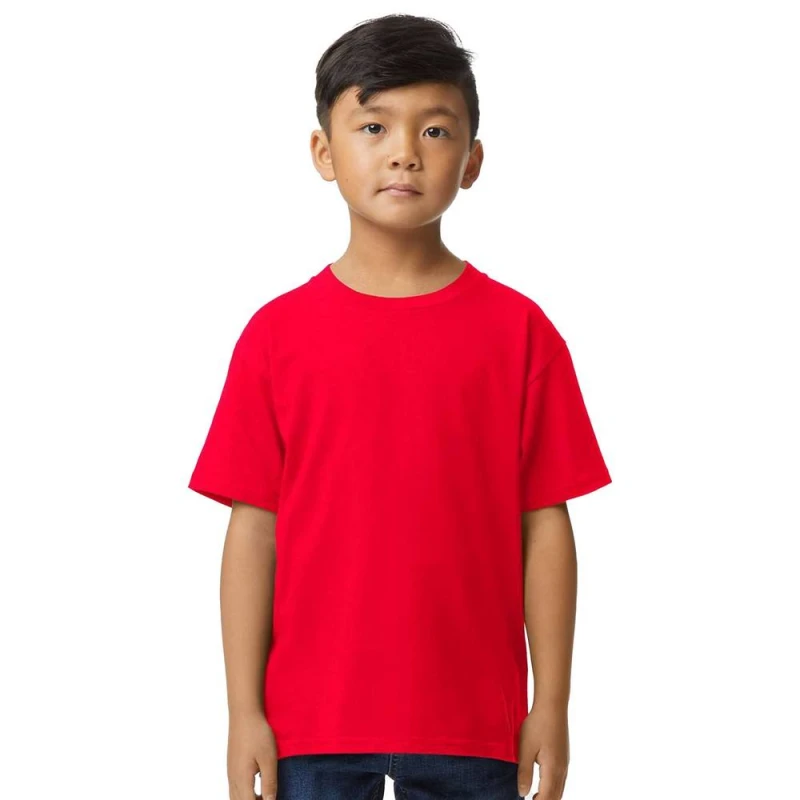 Image of Gildan Midweight Soft Touch T-Shirt in Red Size: XS Red Unisex XS