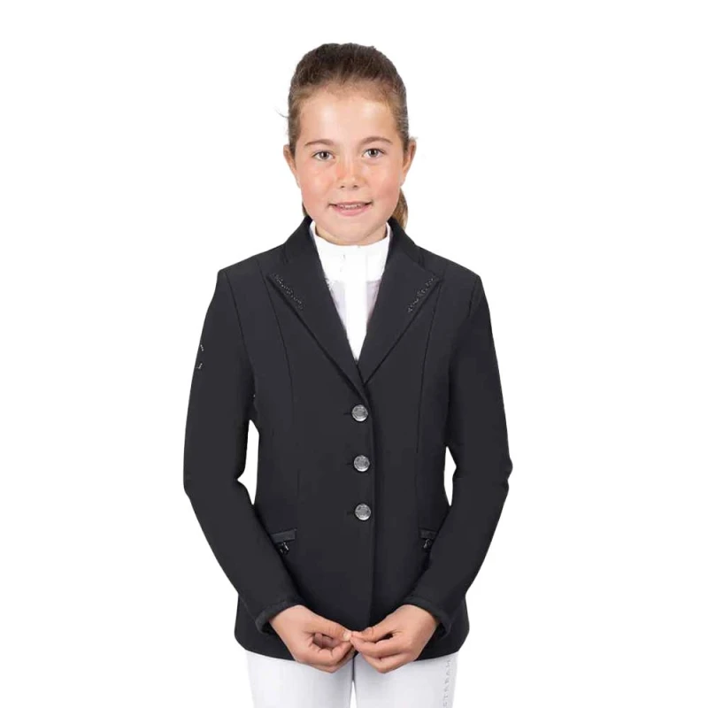 Image of Coldstream Suede Horse Riding Jacket in Black Size: 11-12 Years Black Unisex 11-12 Years