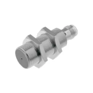 Image of Proximity Sensor, Inductive, Brass-nickel, Short Body, M18, Shielded, 8MM, DC, 3-Wire, PNP-NO, M12 Connector