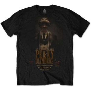 image of Peaky Blinders - Established 1919 Mens Large T-Shirt - Black