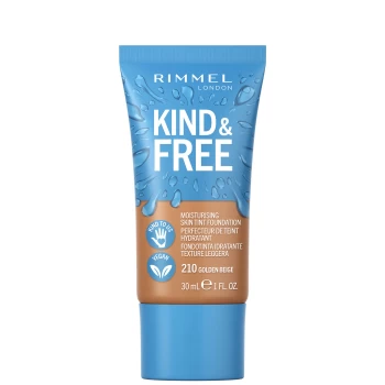 image of Rimmel Kind and Free Skin Tint Foundation 30ml (Various Shades) - Golden Beige