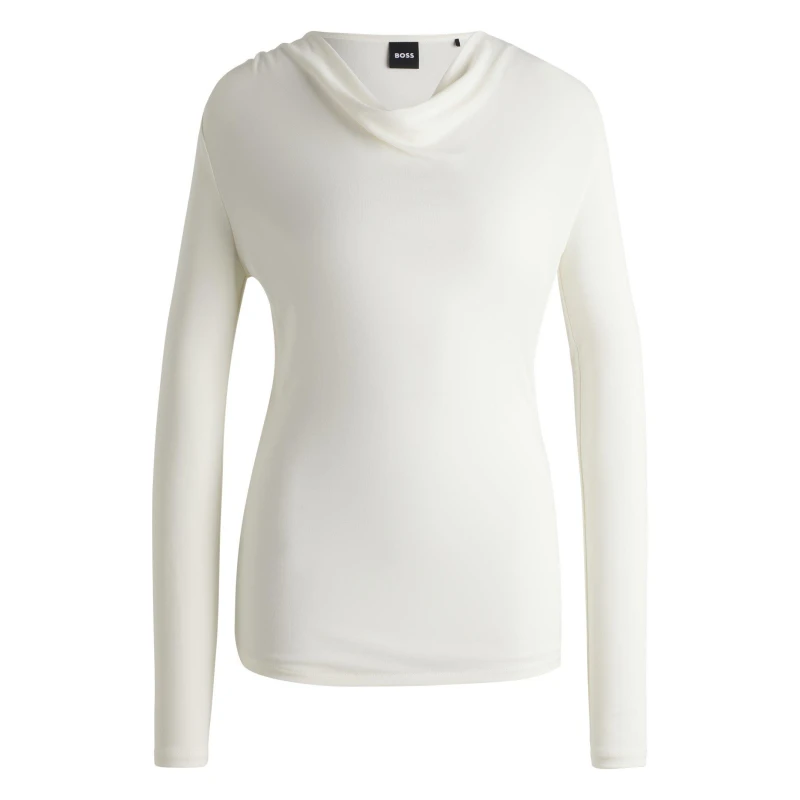 Image of Boss Womens Eseyana Short Sleeve Polo Shirt Open White female 8 (XS)