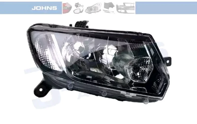 Image of JOHNS 25 22 10 Headlights H4, Right, without motor for headlamp levelling Headlight (259)