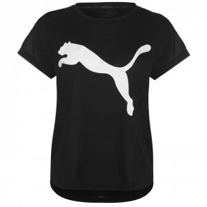 image of Puma Urban Sports T Shirt Ladies - Black/White