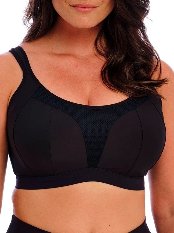 Image of Fantasie Fantasie Elevate Wired Sports Bra Black - Fantasie - Size: 40E Black Female 40E EB38115