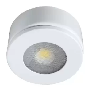 image of Robus Commodore White 2.5W LED 240V White Cabinet Light- Warm White